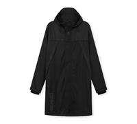 OAK25 Chubasquero Hombre y Mujer Negro - Everyday Raincoat - Impermeable con Forro Polar - Poncho Lluvia Unisex Reflectante - 10.000mm Columna de Agua