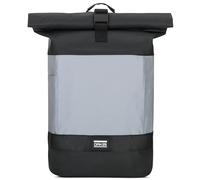 OAK25 Mochila Ciclismo Mujer & Hombre Negro - Commute L - Bolsa Reflectante para Viaje, Trabajo, Escolares - Grande Rolltop Bicicleta - Alta Visibilidad y Seguridad - Repelente el Agua