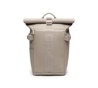 OAK25 Mochila Rolltop Reflectante Mujeres y Hombres Beige - Luminite Rolltop Lite - Roll Top Mochila para Trabajo Universidad Ciclismo - Compartimento para Portátil 16 Pulgadas - Daypack 19L