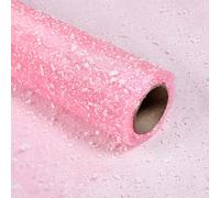 Oakbud 1 rollo de papel de malla de envoltura de flores, hilo de punto de nieve, ramo floral, materiales de embalaje de regalo, red de manualidades, suministros de floristería, decoración de