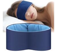 OAKDOLCHE Máscara de sueño profundo para hombres y mujeres, máscara de ojos reversible de doble cara, sin presión y bloqueo de luz, para dormir y viajar
