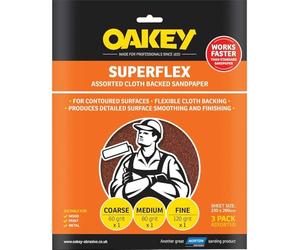 Oakey OAK26734 Papel de Lija para Lijadora