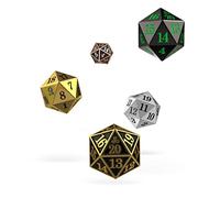 Oakie Doakie Dice - D20 Spindown Set de 5 Dados - Metal