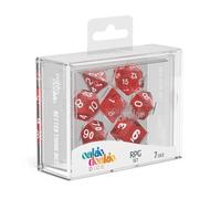 Oakie Doakie Dice Juego RPG Moteado - Rojo (7)