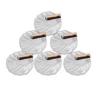 OAKJncjL Llaveros, 6 uds. Ganchos de Pared Concha mar autoadhesivos sobre Perchas for Puerta Llavero náutico for Sombreros Ropa