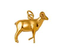 OAKKY 12 Signos Zodiacales Animal Colgante Collar Acero Inoxidable Amuleto De La Suerte Charm Choker Retro Étnico Protección Joya Mujer Hombre Cabra Con Cadena