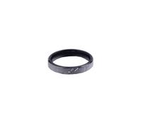 OAKKY Anillo Acero Inoxidable Cepillado Unisex Circon Accento Compromiso Alianza Simple Joyería Romántica Plata Negro Talla 17
