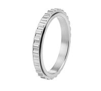 OAKKY Anillo Statement Engranaje Industrial Unisex Plata Tamaño 17