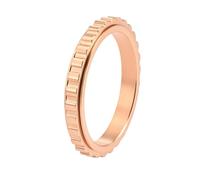 OAKKY Anillo Statement Engranaje Industrial Unisex Rosa Dorado Tamaño 12