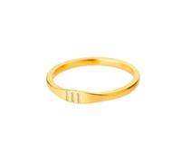 OAKKY Anillos de Sello para Mujeres Anillo de Números Angelicales 111 a 999 Oro Acero Inoxidable Bandas Apilables Minimalista Espiritual Significativo Joyería 111 Talla 17
