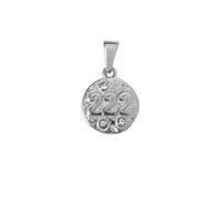 OAKKY Collar Número Ángel Para Mujeres Acero Inoxidable Chapado En Oro Colgante Redondo Con Zirconia Joyería De Equilibrio Espiritual Y Reflexión Encanto Número Manifestación Para Ella Plateado 222