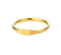 OAKKY Mujer Acero Inoxidable Simple 3.5mm Oro Alfabeto de la A a la Z Iniciales Anillos Boda Compromiso Statement Joyería Sin Cartas Talla 19