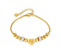 OAKKY Pulsera Corazón Romántico para Mujeres Dorado