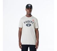 Oakland Raiders New Era Cap NFL - Camiseta Regular con Estampado de Equipo Desgastado, diseño gráfico de Piedra, Unisex