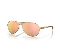 Oakley Mujer OO4079 FEEDBACK 407937 Gafas de sol Metal Oro Oro Redonda Polarizado Prizm