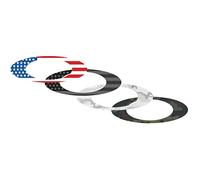Oakley 211-006-001 - Paquete de calcomanías unisex para adultos, lentes de repuesto de camuflaje con bandera de EE. UU., 0 mm