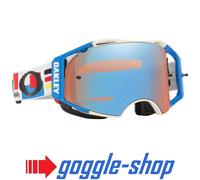 Oakley Airbrake MTB Gafas Troy Lee Diseños Gota en Blanco / Prizm Sapphire Lente