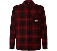 OAKLEY Butter Flannel Shirt - Hombre - Negro / Rojo - talla M- modelo 2025