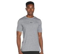 Oakley Bark New SS Camisa, Athletic Heather Grey, L para Hombre