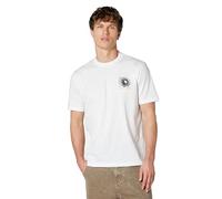 Oakley Camiseta de Golf con Cristales Rotos para Hombre, Blanco, Large
