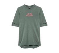 Oakley Camiseta de manga larga para hombre Free Ride Rc, Verde aviador, X-Large