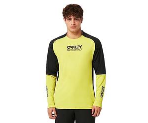Oakley Camiseta para Hombre Factory Pilot MTB LS II, Negro/Sulphur, M