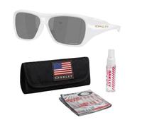 Oakley CHAMINADE OO9492 - Gafas de sol rectangulares con kit oficial de gafas, Marco blanco perla | Lente negra Prizm, Talla única