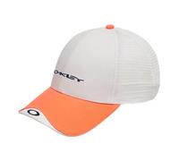 Oakley Classic Trucker Hat 12G - White Neon Orange Abyss One Size, 12 G - Blanco neón naranja ABYSS, Talla única