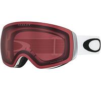 Oakley Flight Deck XM - Gafas de esquí/snowboard, Blanco Mate (Matte White) - (con logo negro, banda blanca y lente prizm rosa), Talla Única