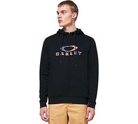 Oakley Full Zip Hoodie Sudadera con Capucha Bark con Cremallera Completa 2.0, Negro (Black/American Flag), Large para Hombre
