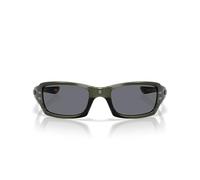 Oakley Gafas de sol cuadradas Fives, Tinta oliva/gris, 54 mm