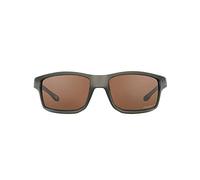 Oakley Gafas de sol para hombre, montura gris ahumada, lentes polarizadas de tungsteno Prizm, 61 mm