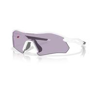Oakley Gafas de sol rectangulares unisex con placa de radar, Blanco pulido/pizarra Prizm, 36 mm