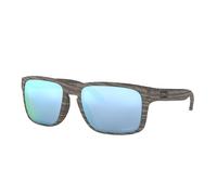 Oakley Gafas de sol unisex OO9102-J955 Holbrook Woodgrain Collection Prizm Deep Water Polarized