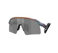 Oakley Gafas de sol unisex para adultos, contemporáneas, negras, Stunt Wing, sintéticas, adultos, hexagonales, negro, Prizm Black, protección UV al 100 %