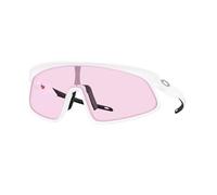 Oakley Gafas de sol unisex Sport Performance Semi-rand, Blanco mate - Prizm Low Light, 41 mm