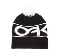 Oakley Gorro con puño de fábrica para Hombre, Logotipo Negro, Blanco, Talla única
