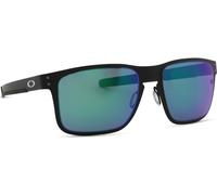 Oakley Hombre OO4123 HOLBROOK METAL 412304 Gafas de sol Metal Negro Verde Cuadrada Normal Prizm Iridium