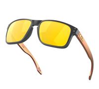 Oakley Hombre OO9102 HOLBROOK 9102W4 Gafas de sol O_MATTER Gris Oro Cuadrada Polarizado Prizm