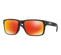 Oakley Hombre OO9102 HOLBROOK 9102E9 Gafas de sol O_MATTER Negro Rojo Cuadrada Normal Prizm