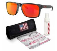 OAKLEY HOLBROOK XL OO9417 - Gafas de sol cuadradas con kit oficial de gafas, Negro mate, 59 mm