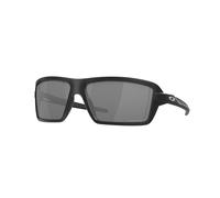 Oakley Hombre OO9129 CABLES 912902 Gafas de sol O_MATTER Negro Gris Cuadrada Polarizado Prizm