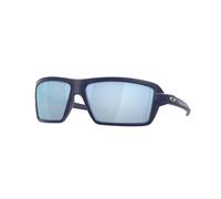 Oakley Hombre OO9129 CABLES 912913 Gafas de sol O_MATTER Azul Azul Cuadrada Polarizado Prizm