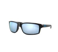 Oakley Hombre Sunglass Gibston - Color del Marco: Negro Mate, Color de la Lente: Prizm Deep Water Polarized