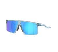 Oakley Hombre Sunglass Helux - Color del Marco: Piedra caliza transparente, Color de la Lente: Prizm Sapphire