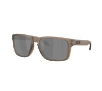 Oakley Hombre Sunglass Holbrook™ XL Obscura Collection - Color del Marco: Marrón Mate Ahumado, Color de la Lente: Prizm Black Polarized