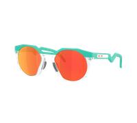 Oakley Hombre Sunglass HSTN Neon Pop Collection - Color del Marco: Celeste, Color de la Lente: Prizm Ruby Polarized
