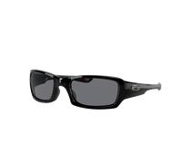 Oakley Hombre Sunglass OO9238 Fives Squared® - Color del Marco: Negro Pulido, Color de la Lente: Gris