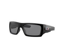 Oakley Hombre Sunglass OO9253 Standard Issue Det Cord™ USA Flag Collection - ANSI Z87.1 Stamped - Color del Marco: Negro Mate, Color de la Lente: Gris