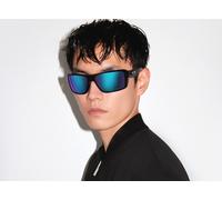 Oakley Hombre Sunglass OO9380 Double Edge - Color del Marco: Grey Smoke, Color de la Lente: Prizm Sapphire Polarized